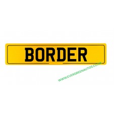 NUMBER PLATES REAR WITH BORDER 